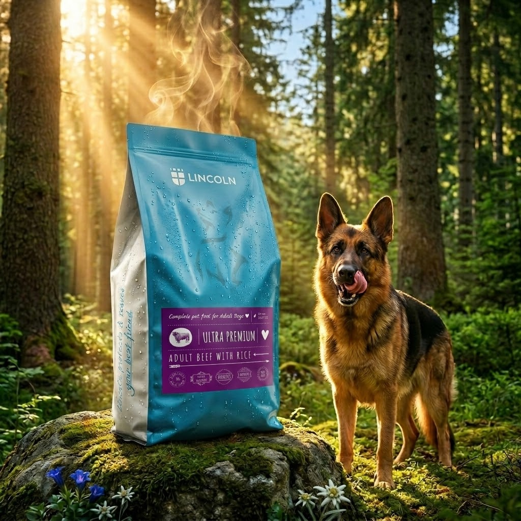 Lincoln Karma Sucha Średnie i Duże Rasy Wołowina z Ryżem - 12 kg