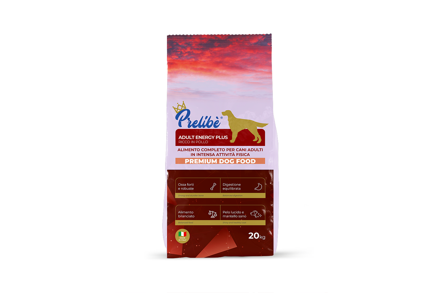 Prelibe Adult Energy Plus - karma sucha dla dorosłych psów 20 kg - 20 kg